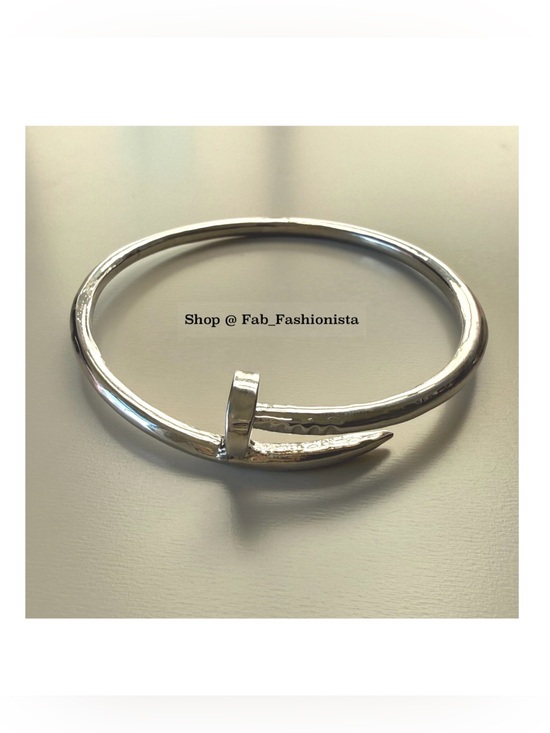 Fashion Jewelry Jewelry - Nail screw bangle bracelet silver fashion bracelet